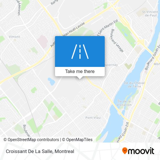 Croissant De La Salle map