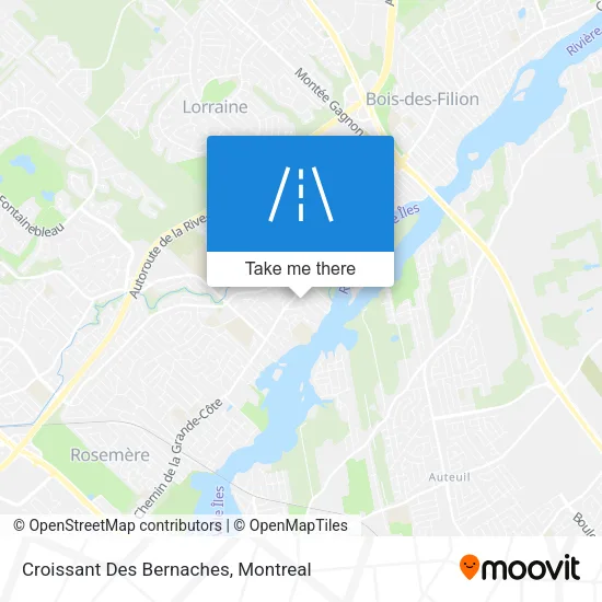 Croissant Des Bernaches map