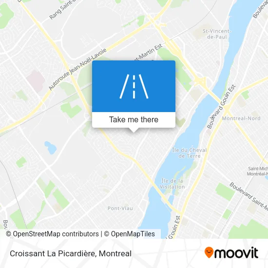 Croissant La Picardière map