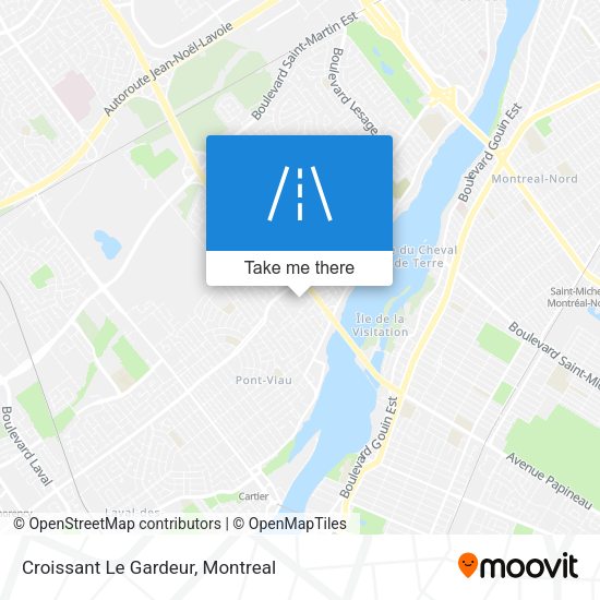 Croissant Le Gardeur map