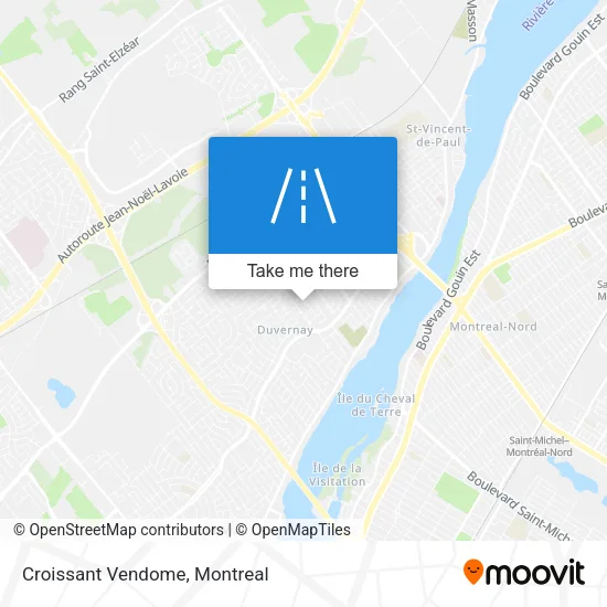 Croissant Vendome map