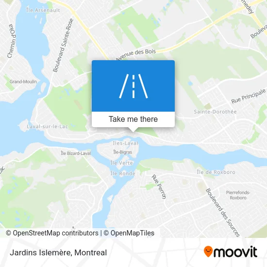 Jardins Islemère map