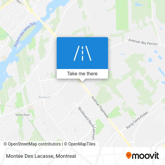 Montée Des Lacasse map