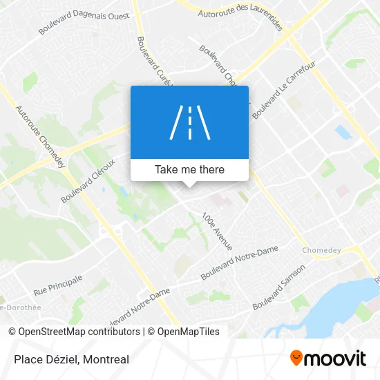 Place Déziel map