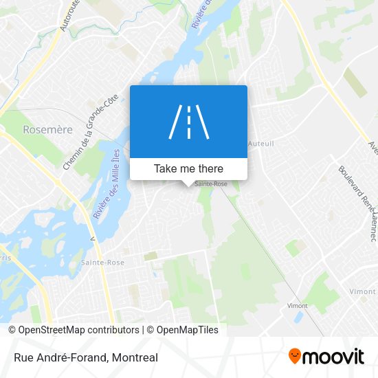 Rue André-Forand map