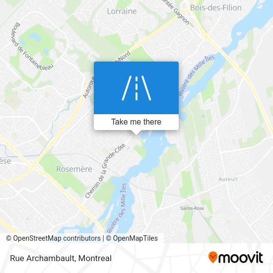Rue Archambault map