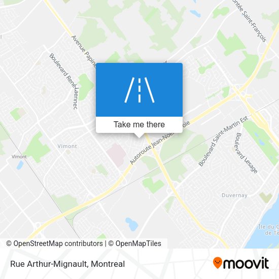 Rue Arthur-Mignault map