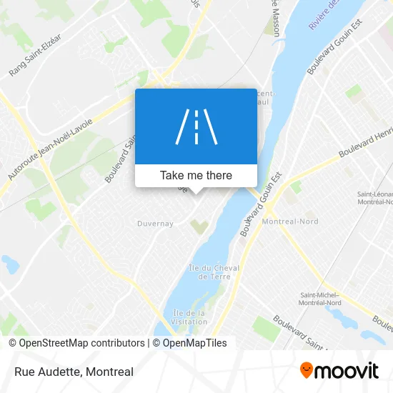 Rue Audette map