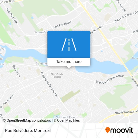 Rue Belvédère map