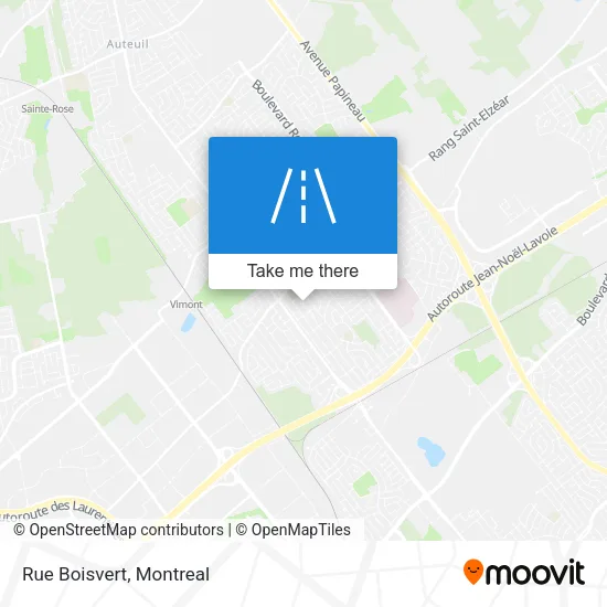 Rue Boisvert map