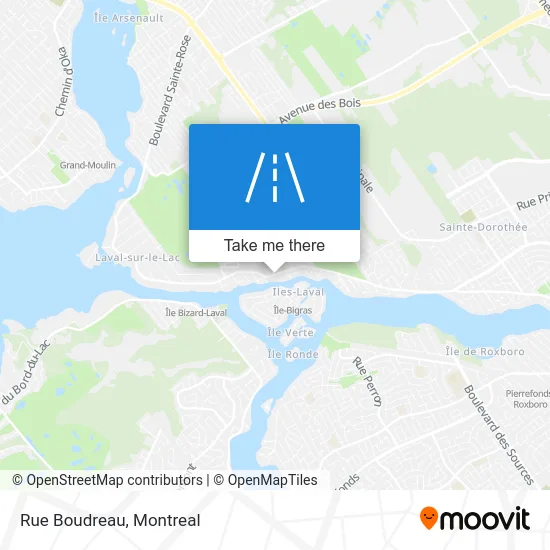 Rue Boudreau map
