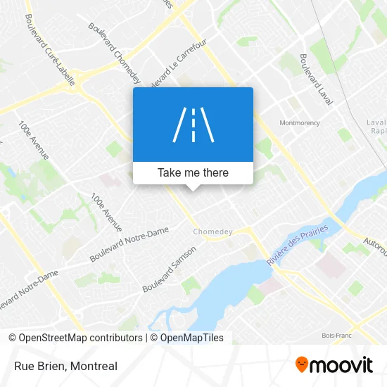 Rue Brien map