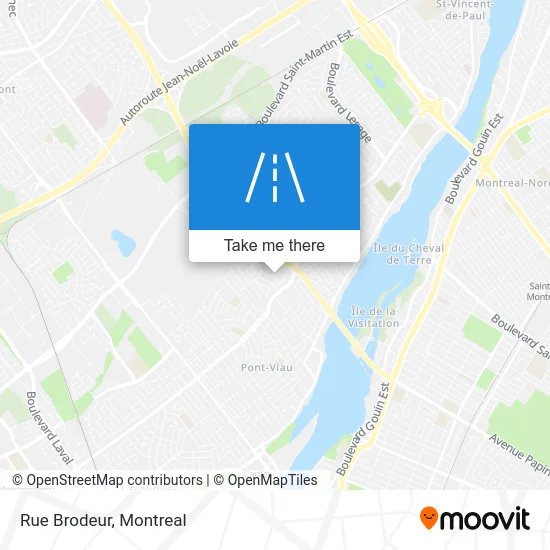 Rue Brodeur map