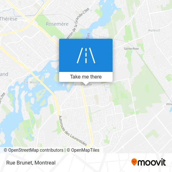 Rue Brunet map