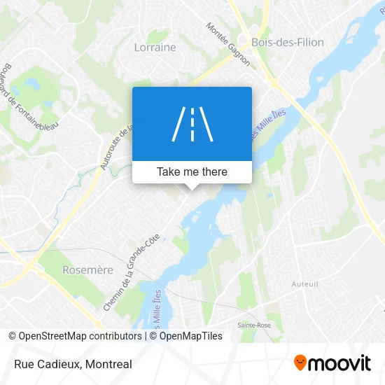 Rue Cadieux map