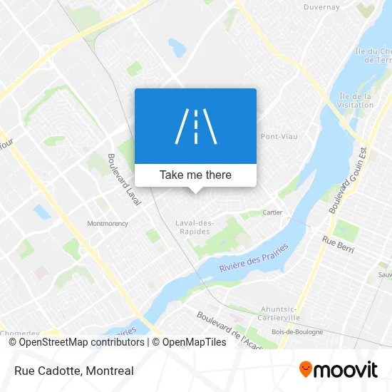 Rue Cadotte map