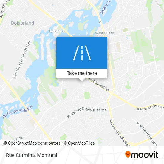 Rue Carmina map