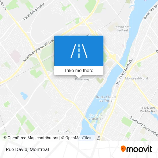 Rue David map