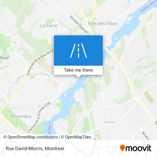 Rue David-Morris map