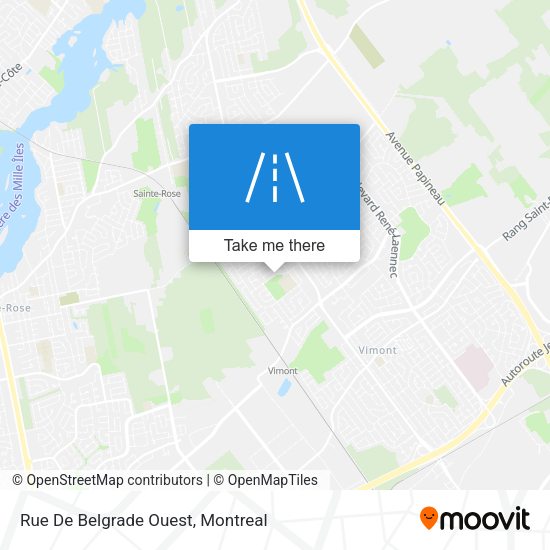 Rue De Belgrade Ouest map