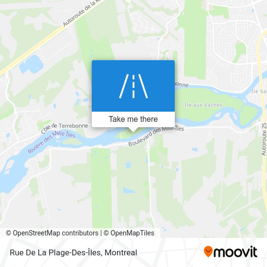 Rue De La Plage-Des-Îles map