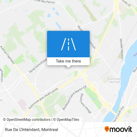 Rue De L'Intendant map