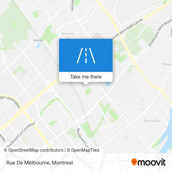 Rue De Melbourne map