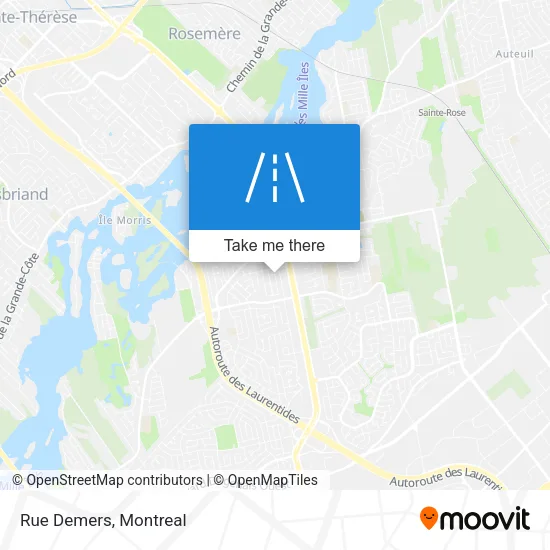 Rue Demers map
