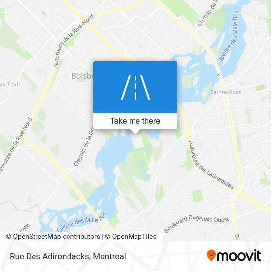 Rue Des Adirondacks map