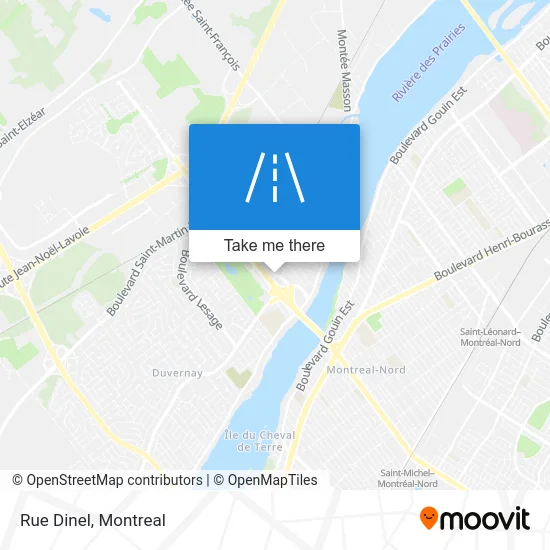 Rue Dinel map