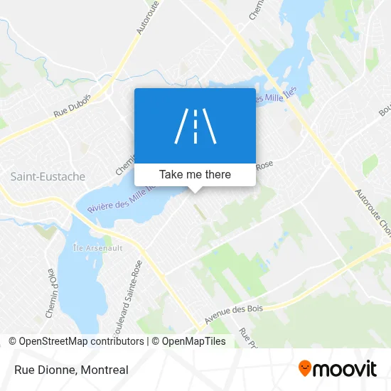 Rue Dionne map