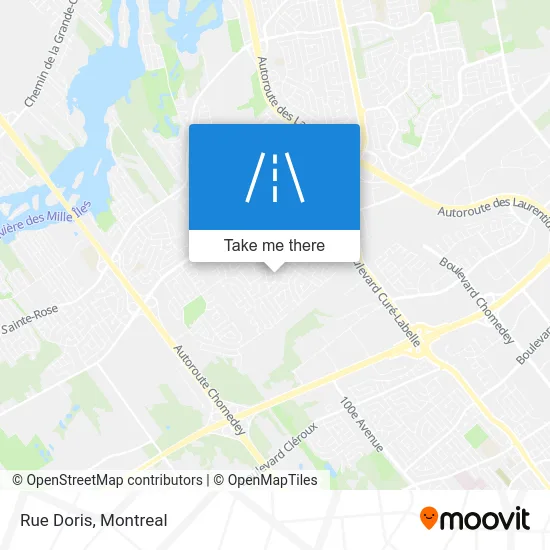 Rue Doris map