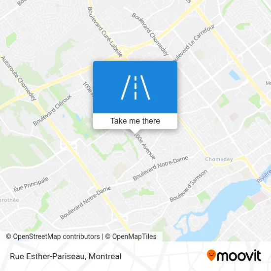 Rue Esther-Pariseau map