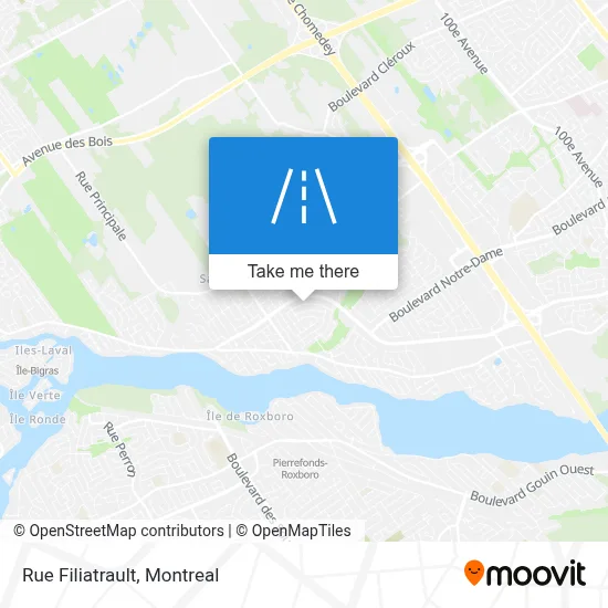 Rue Filiatrault map
