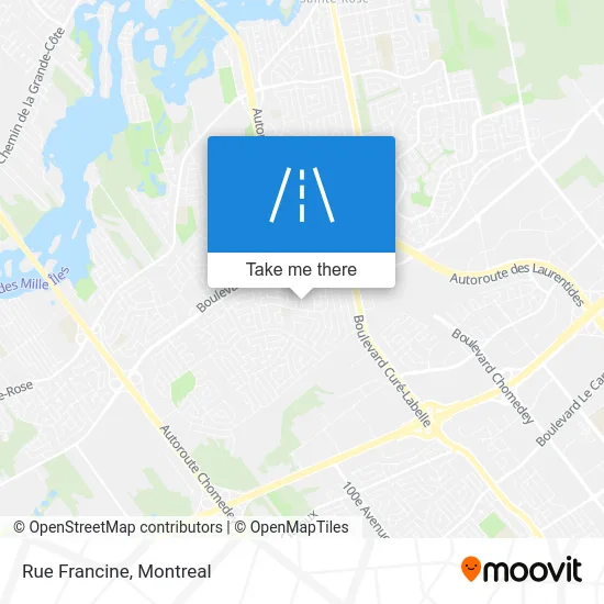 Rue Francine map