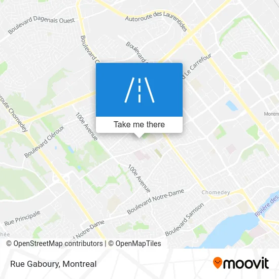 Rue Gaboury map