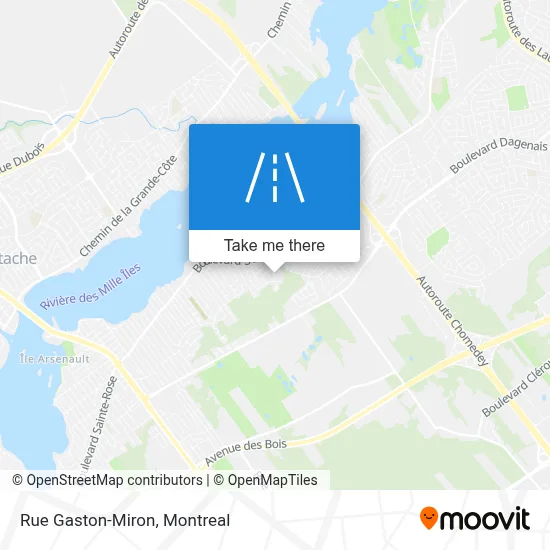 Rue Gaston-Miron map