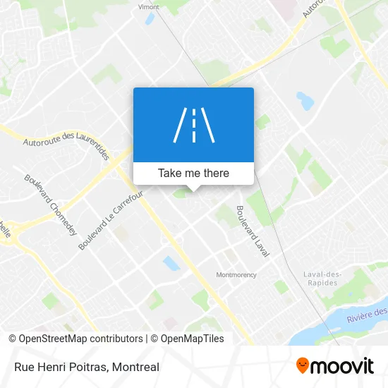 Rue Henri Poitras map
