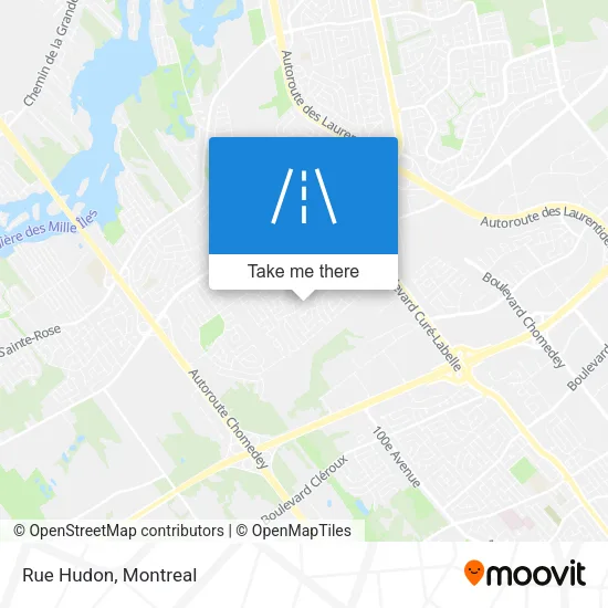 Rue Hudon map