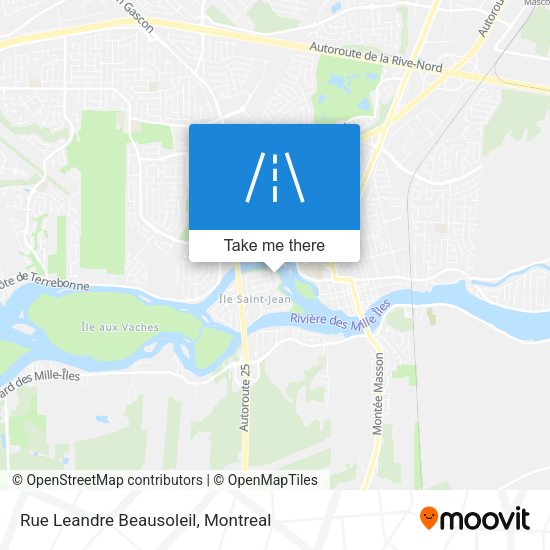 Rue Leandre Beausoleil map