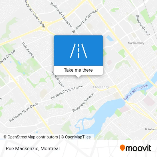 Rue Mackenzie map