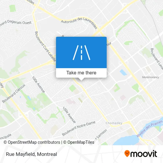 Rue Mayfield map
