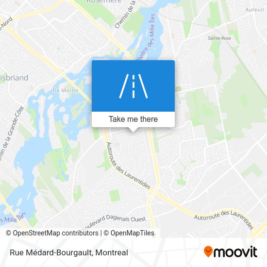 Rue Médard-Bourgault map