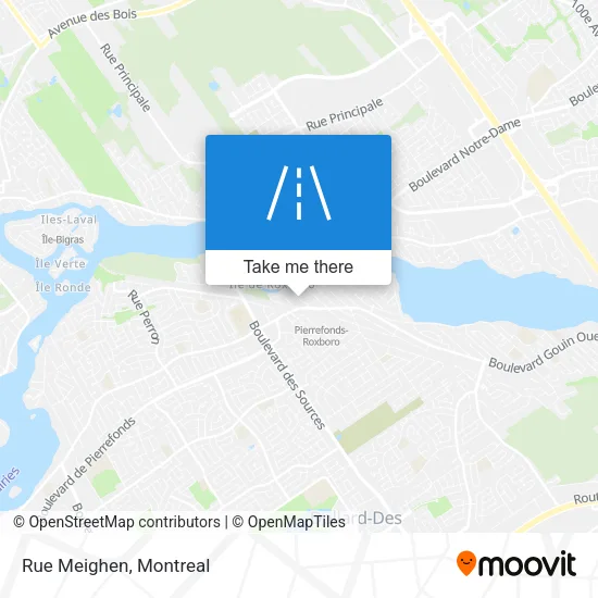 Rue Meighen map