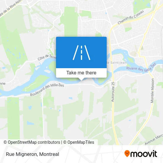 Rue Migneron map