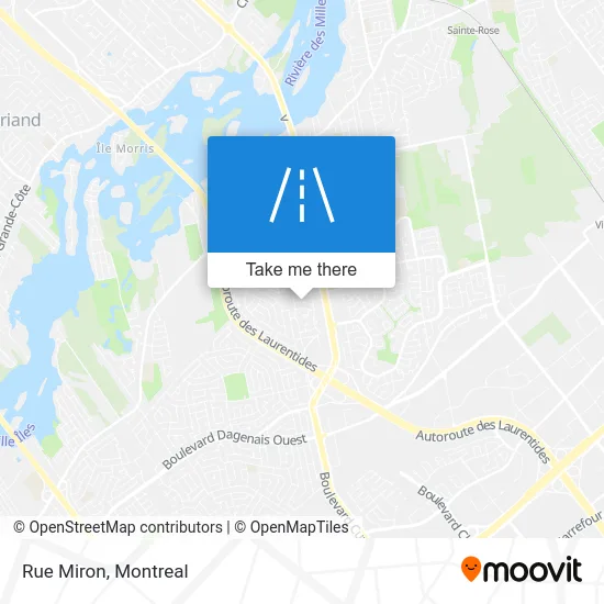 Rue Miron map