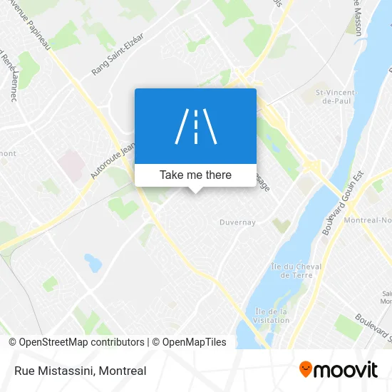 Rue Mistassini map