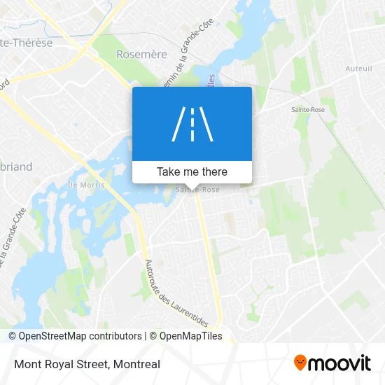 Rue Mont Royal map