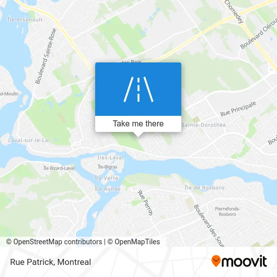 Rue Patrick map