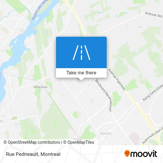 Rue Pedneault map